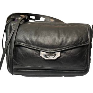 Rag & Bone Black small field messenger Puffer crossbody bag